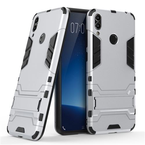 Coque en TPU cool guard hybride argent pour votre Huawei Honor 8C
