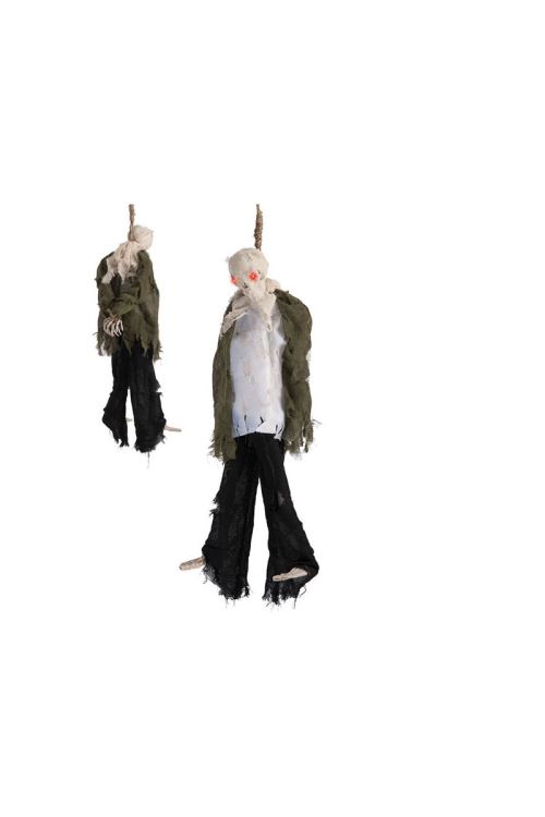 Momie Pendue Avec Son Et Mouvement 90 Cm - Multicolores