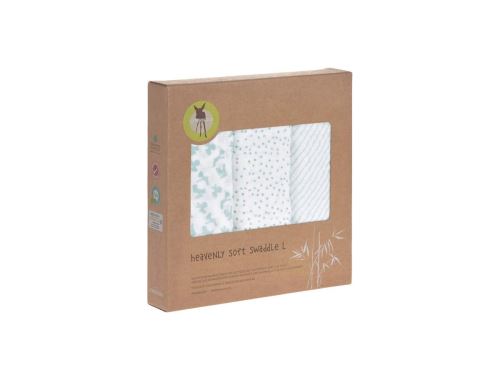 Lassig - Lange divinement doux L Lela menthe boîte de 3 pcs, 80 x 80 cm