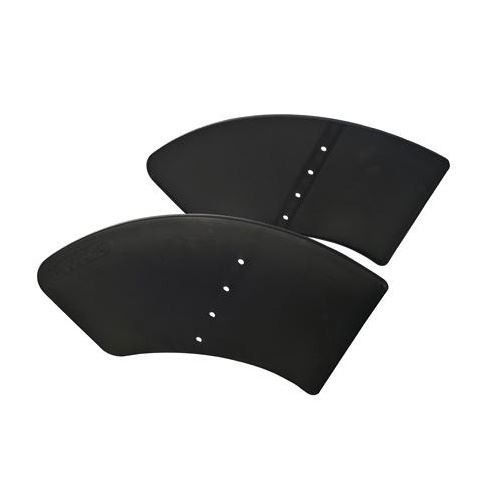 Bobike plaques de protection des pieds 30 cm noir 2 pièces
