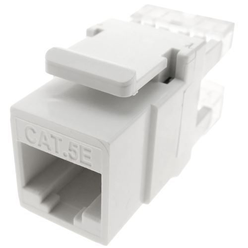 Keystone RJ45 femelle à TB110 Cat.5e UTP blanc