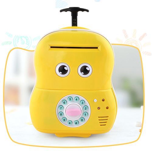 Cartoon Distributeur automatique de billets Mot de passe automatique d'économie d'argent jouet Tirelire pour enfants Pealer979