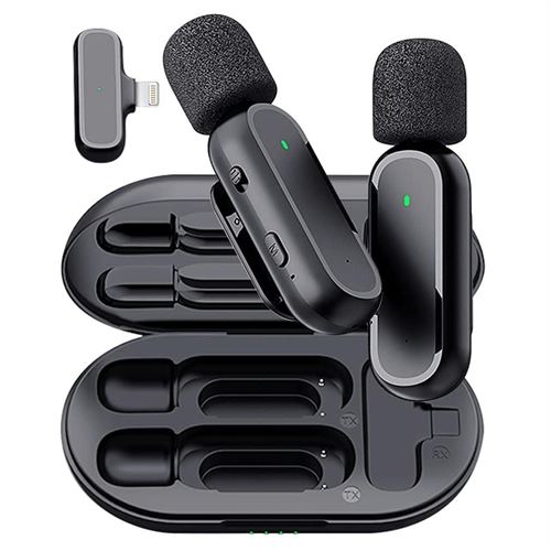Non Communiqué Microphone Sans Fil Avec Réduction De Bruit Et Boîte De Charge Pour Vidéo Yonis