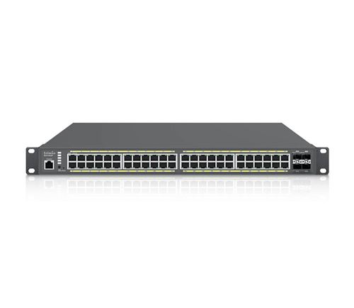 EnGenius ECS1552P commutateur réseau Géré L2+ Gigabit Ethernet (10/100/1000) Connexion Ethernet, supportant l'alimentation via ce port (PoE) Gris