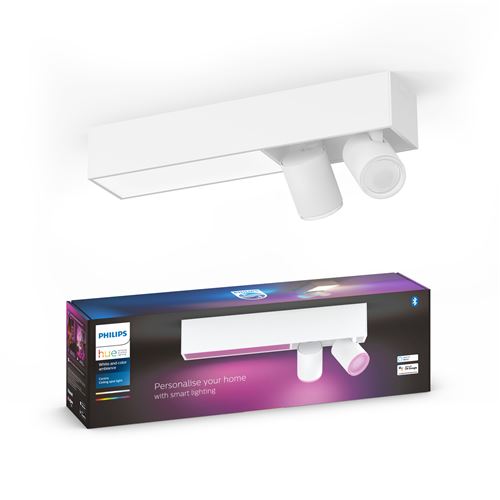 Philips Hue Plafonnier Centris 2 spots, Lumi&egrave;re LED