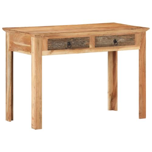 Non Communiqué Bois Bureau 110X50x75 Cm De Récupération Massif
