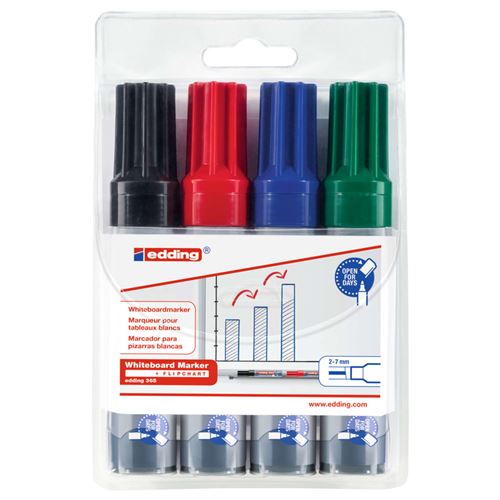 Non Communiqué Multicolore Edding Marqueurs Pour Tableau Blanc 4 Pcs 365