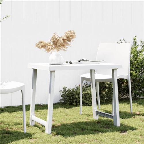 VIDAXL - Table de camping - 79x56x64 cm - Blanc - Image 2