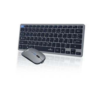 Ensemble Clavier Souris sans fil - BLUESTORK - Pack Mini - Bluetooth & Dongle - Ultra fin et léger - Nomade Télétravail - 1
