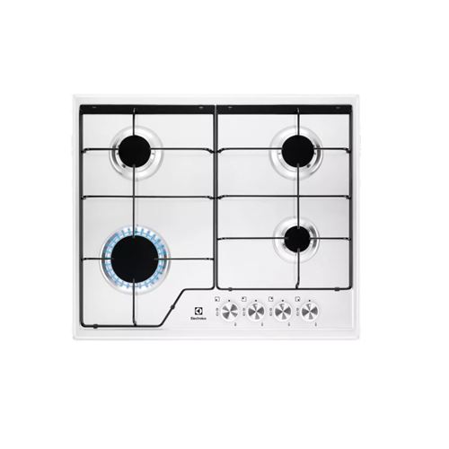Table De Cuisson Gaz Electrolux Kgs6424W Encastrable 60 Cm