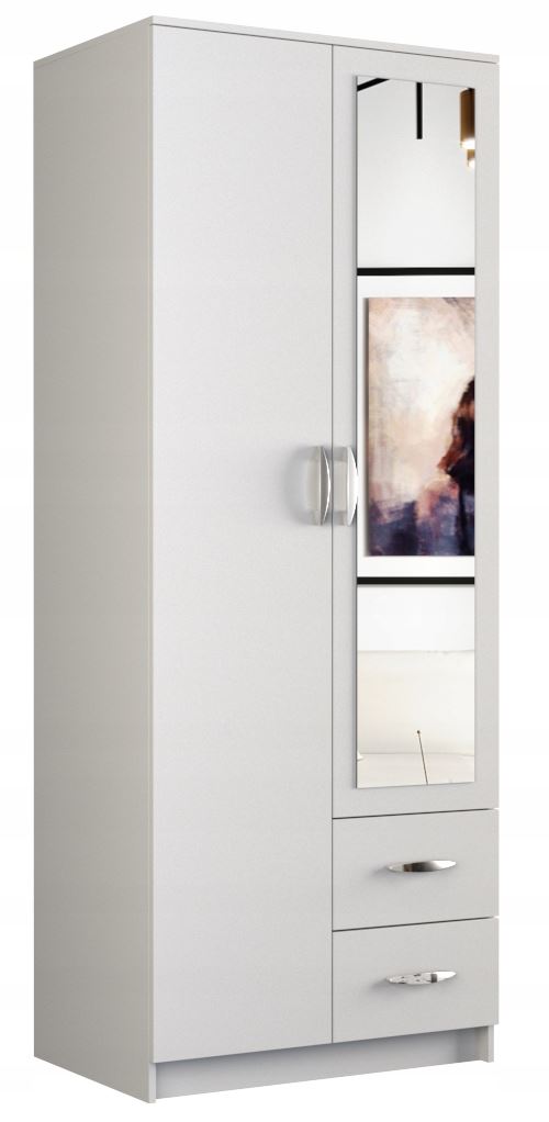 Armoire Adulte avec rangements caisson et porte - Rimi