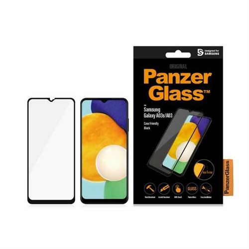PanzerGlass - Protection d écran pour téléphone portable - verre - couleur de cadre noir - pour Samsung Galaxy A03, A03s