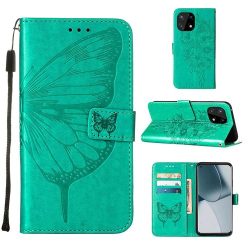 MPFRANCE Housse pour OnePlus 10 Pro Vert [Papillon V3]