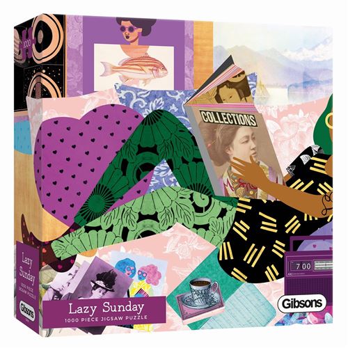 Puzzle 1000 pièces LAZY SUNDAY GIBSONS Carton Multicolore