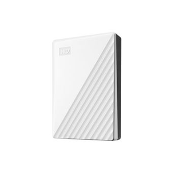 WD My Passport WDBR9S0060BWT - Disque dur - chiffré - 6 To - externe (portable) - USB 3.2 Gen 1 - AES 256 bits - blanc