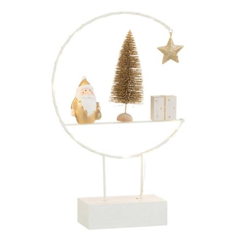 Non Communiqué Blanc Décoration De Noël À Led "Demi-Cercle" 30Cm