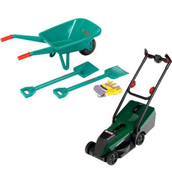 Kit de jardinage Bosch brouette et Tondeuse à gazon Rotak - 1