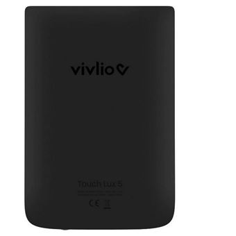 Vivlio Touch Lux 4 (rouge) + Vivlio Housse cuir (noir) - Liseuse numérique  Vivlio sur