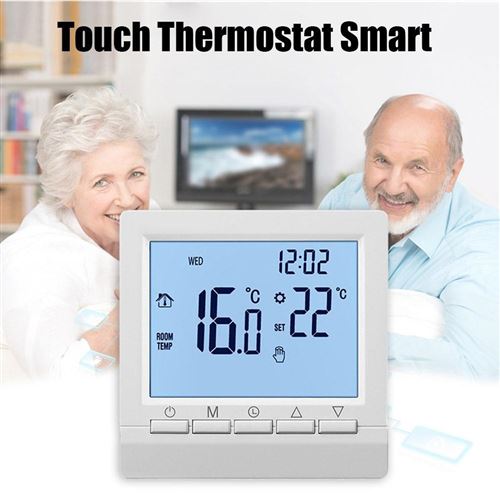 Thermostat numérique Contrôleur de température Pour CV Sans fil Radiateur  Accueil Thermomètre - Thermostat connecté - Achat & prix