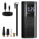 HOTO Gonfleur Pneus Pro 120 PSI – Compresseur Portable Ultra Rapide Avec Batterie 7500mAh Et LED