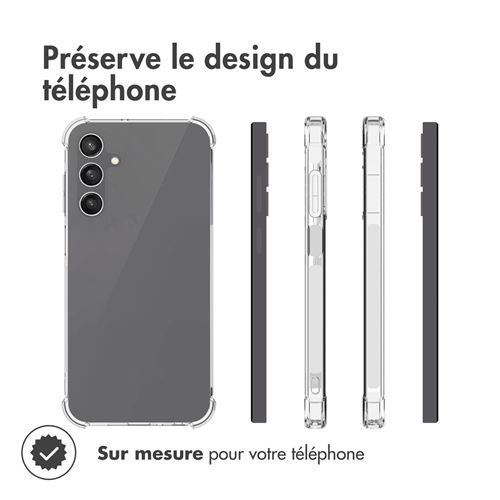 Coque Souple + Verre Trempé Samsung A25 et A24, Pack Protection  Transparent, 4smarts - Français