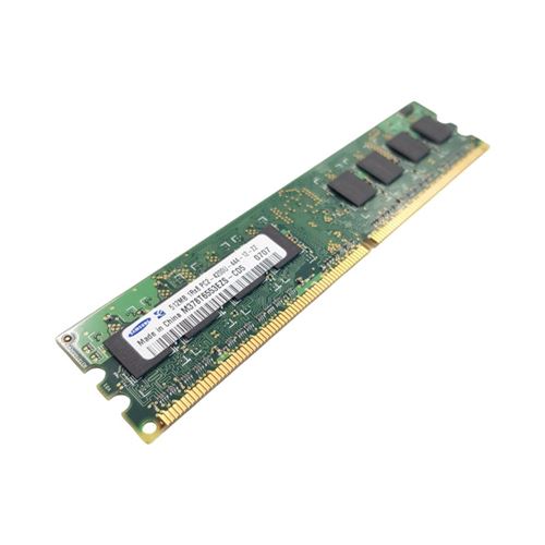 Barrette Mémoire 512Mo Ram Ddr2 Samsung M378T6553Ezs-Cd5 Dimm Pc2-4200U