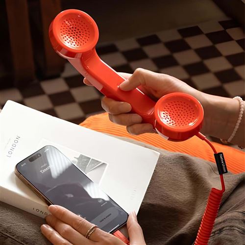 CEN Téléphones Téléphone Fixe Filaire Rétro, Téléphone Portable Au Mur