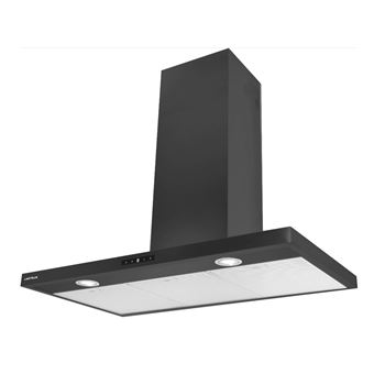 Hotte décorative murale 90cm 63db 564m3/h noir Airlux AHBF971BK - 1