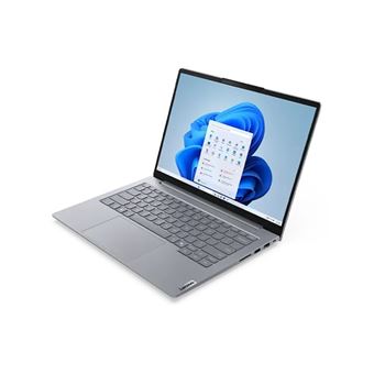 Lenovo ThinkBook 14 G8 IAL 21SJ - Conception de charnière à 180 degrés - Intel Core Ultra 5 - 225U / jusqu'à 4.8 GHz - Win 11 Pro - Intel Graphics - 32 Go RAM - 1 To SSD NVMe - 14" IPS 1920 x 1200 - Gigabit Ethernet - Wi-Fi 6E, Bluetooth - double ton