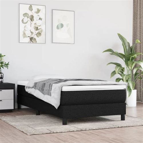 vidaXL Matelas à ressorts ensachés pour enfants noir 80x160 cm tissu,meuble de chambre à coucher,matelas à ressorts,4016537