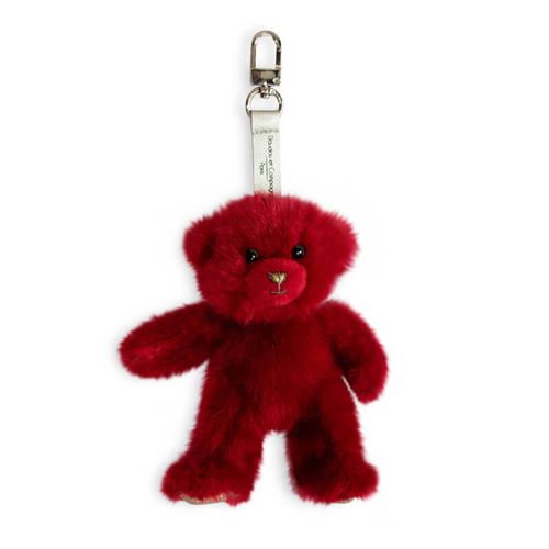 Peluche - Porte-clés Ours - Rouge Baiser