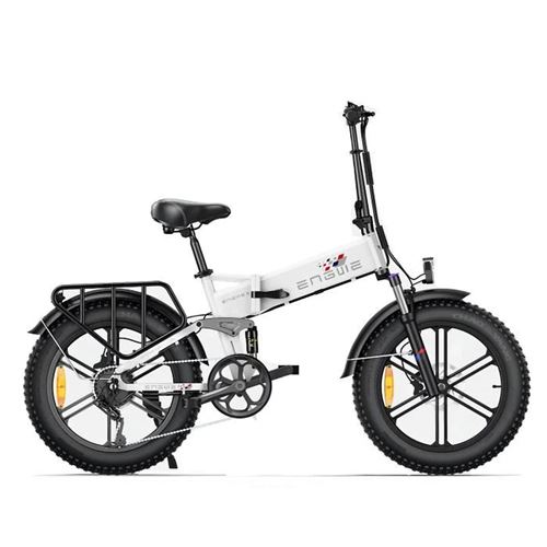 V&eacute;lo &eacute;lectrique ENGINE X 250W - 60KM autonomie - Freins &agrave; disque-Blanc