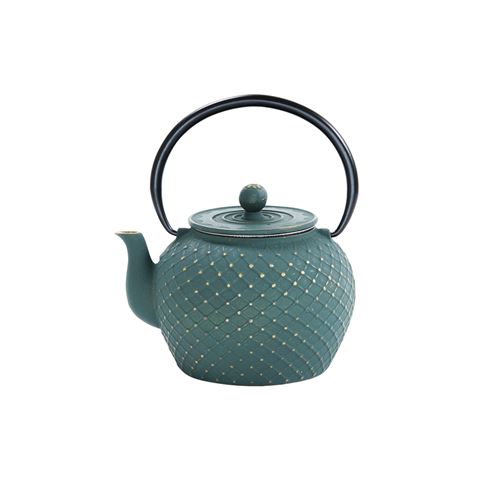 Non Communiqué Vert Théière En Fonte Shihiro 1,2 L - Table Passion - Fonte Émaillée