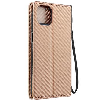 Coque IPhone 16/17 Pro/Max - Carbone Métal Magnétique Avec Support