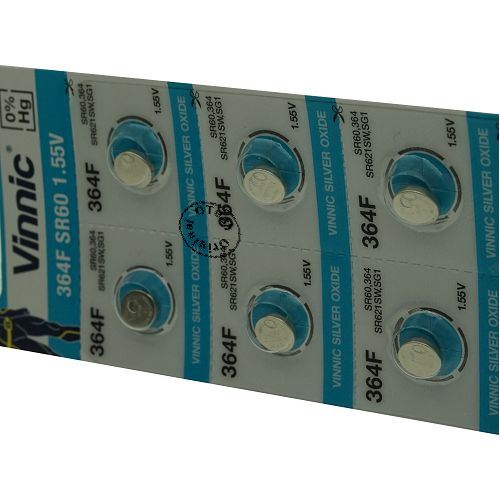 Pack de 10 piles Vinnic compatible avec DURACELL D364 - Otech