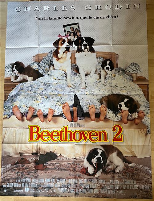 Affiche de Cinéma Originale - Beethoven 2 - 1993 - 116x158cm État correct - N/A reconditionné disponible sur Fnac
