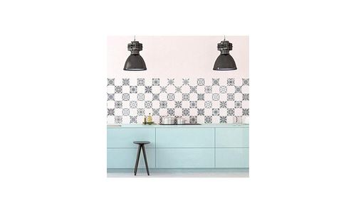 60 stickers adhésifs carrelages | sticker autocollant carrelage - mosaïque carrelage mural salle de bain et cuisine | carrelage adhésif - vintage