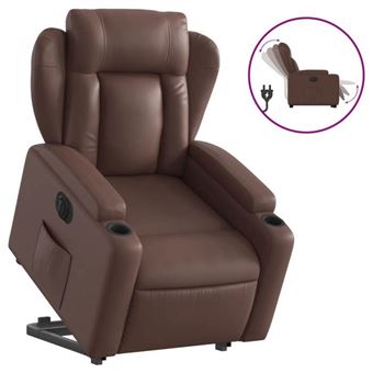 HOMCOM Fauteuil inclinable de massage pour salon, canapé inclinable à