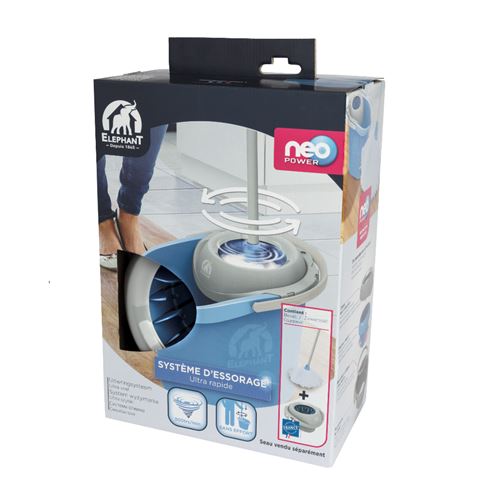 Ensemble Neo Power- ELEPHANT- Bleu 14,5x24x39 cm
