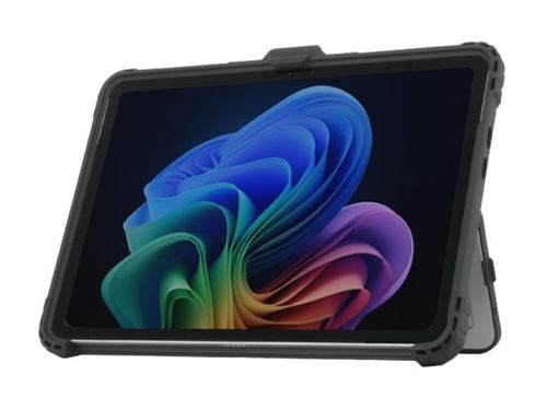 Mobilis - Coque de protection pour tablette - robuste - avec coins renforcés - transparent, noir - pour Microsoft Surface Pro for Business (12-inch)