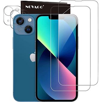 4 Films de protection pour iPhone 13 mini [2 écran + 2 objectif] Novago - 1
