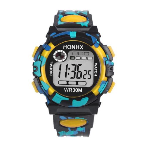 Enfants Enfant Garçon Fille multifonction Sport Waterproof Montre électronique Montres YE