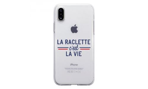 Coque souple pour Apple iPhone X avec impression Motifs la raclette c'est la vie