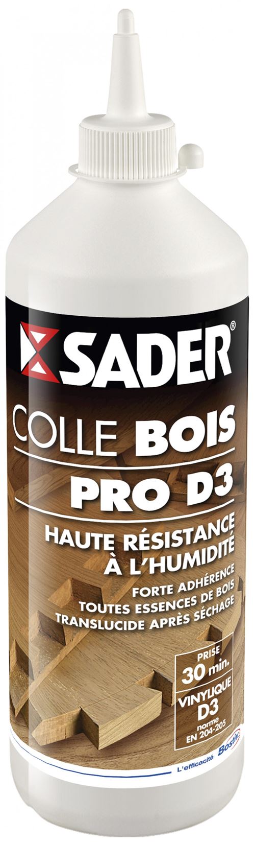 sader colle bois pro d3 - biberon 750g