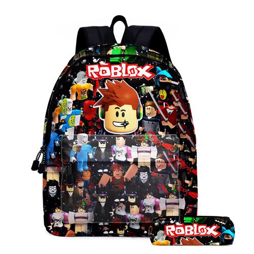 Lot de 2 pièces Sac à Dos, Trousse à crayons Roblox pour Garçon et Filles (SD2063) Multicolore