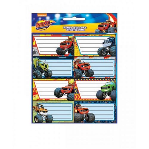 Lot de 16 étiquette Blaze et les Monster Machines Disney cahier enfant - guizmax