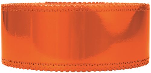 Ruban charlotte dentelle mandarine