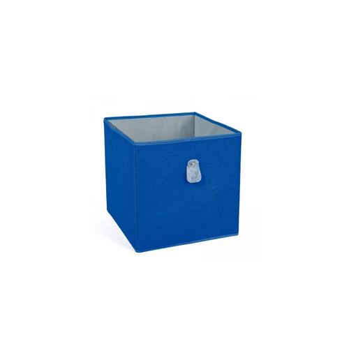 Paris Prix - Boîte De Rangement Pliable kase 32cm Bleu & Gris