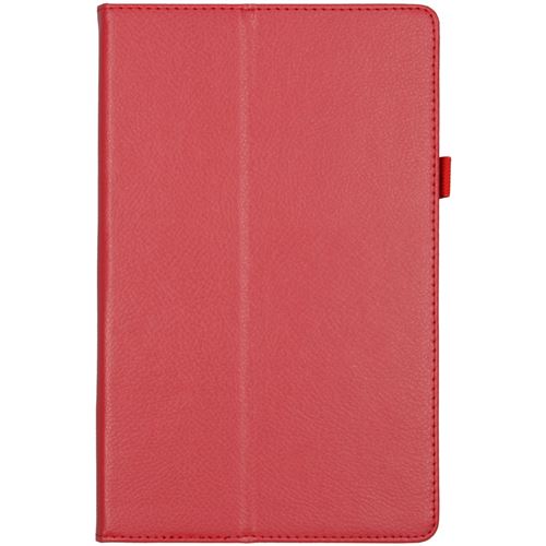 Étui de tablette portefeuille lisse pour Lenovo Tab M10 Plus Rouge Générique