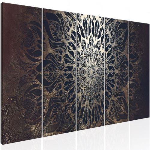 Tableau - Hypnosis (5 Parts) Brown Narrow .Taille : 200x80